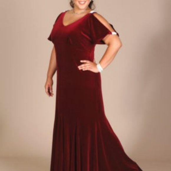 🚫SOLD🚫 Igigi Crown Velvet Gown Dress 14/16 - Picture 6 of 8